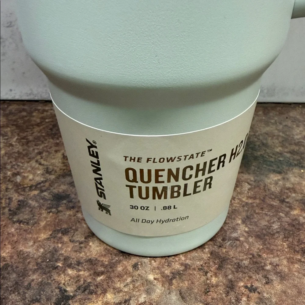 Stanley Mint Green Insulated Handle Tumbler - Picture 2 of 4